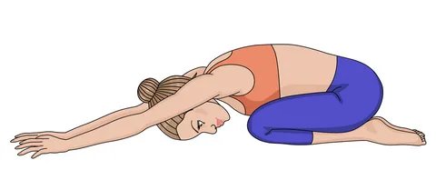 تمارين علاج الديسك-وضعية الطفل