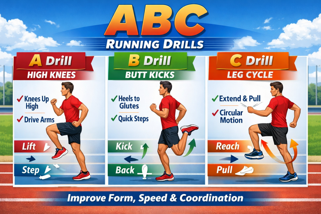 تمارين ABC للركض للمبتدئين والمحترفين
