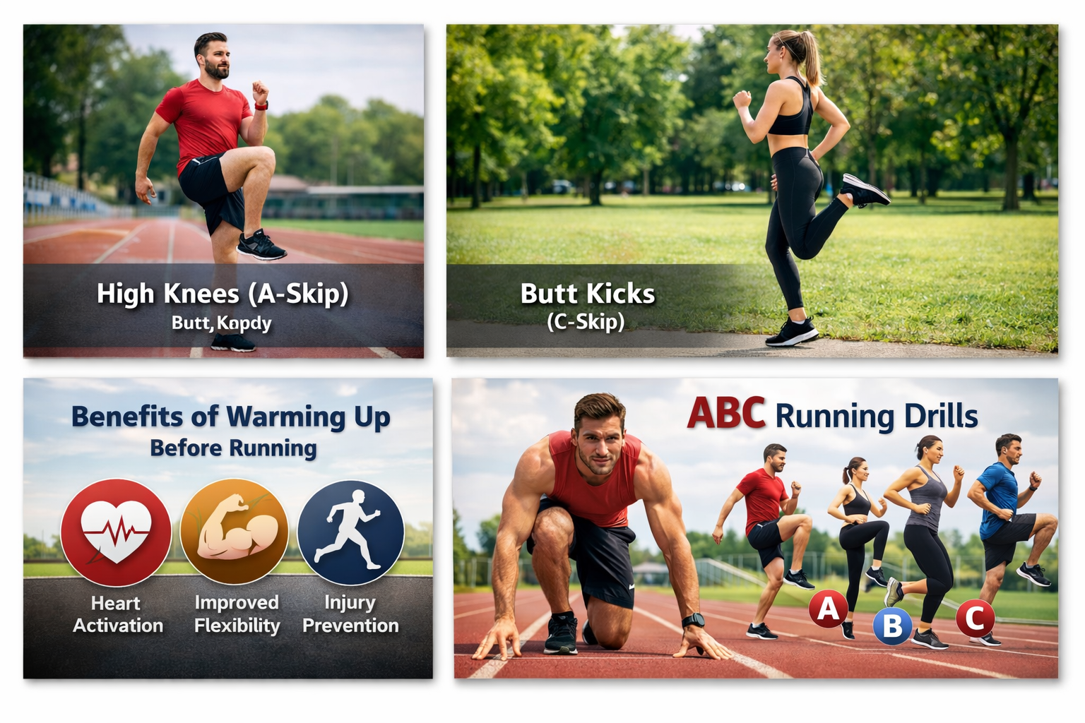 تمارين ABC للركض للمبتدئين والمحترفين